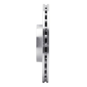 Fiat 500 Brake Rotor (1) - Front Left - R1 Concepts - Drilled & Slotted - Silver - `12-`19